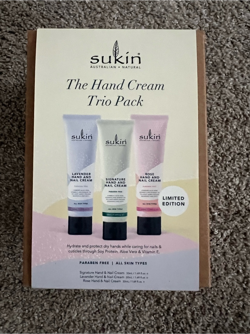 🔥 BOGO 🔥 Sukin Hand Cream Trio Pack - Lavender, Signature, Rose (Set)
